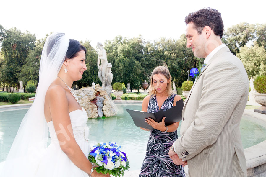 wedding-rome-011 The wedding ceremony celebrated in park Villa Borghese