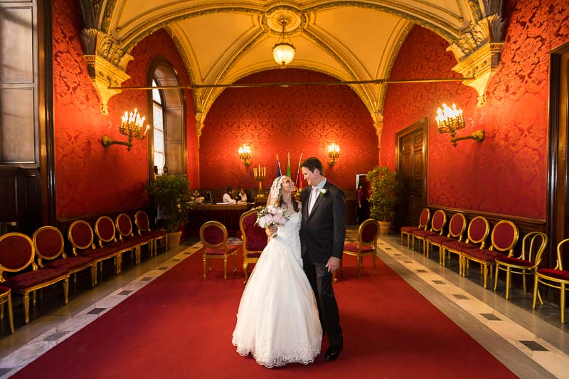 Rome Sala Rossa Wedding Campidoglio town hall