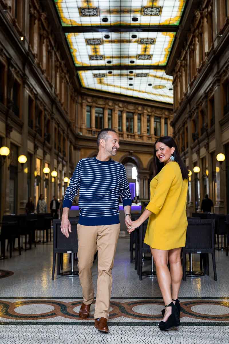Walking together pictures in Galleria Alberto Sordi