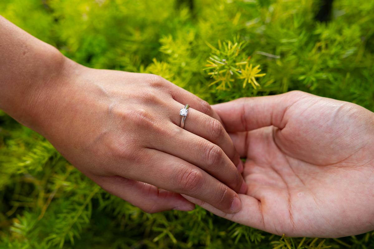 Engagement ring photo