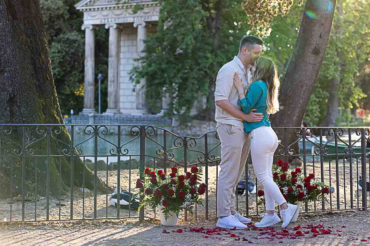 She said yes moment after asking the big question. Just engaged photoshoot at dusk